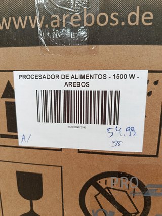 Procesador de alimentos - 1500 W - Arebos