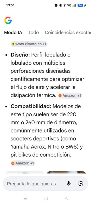 Pinzas y discos freno moto RPM.
