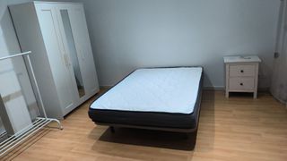 CAMA BASE TAPIZADA + COLCHON