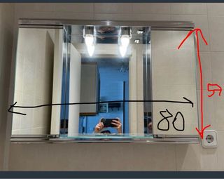 Armario espejo baño almacenaje