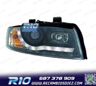 FAROS AUDI A4 B6 LIMOUSINE AVANT 00-04 LUZ DIURNA LED FONDO
