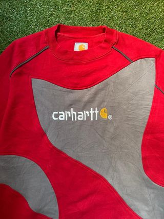 Sudadera Carhartt Roja y Azul Talla XL