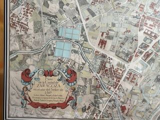 Mapa Antiguo Zaragoza 1965