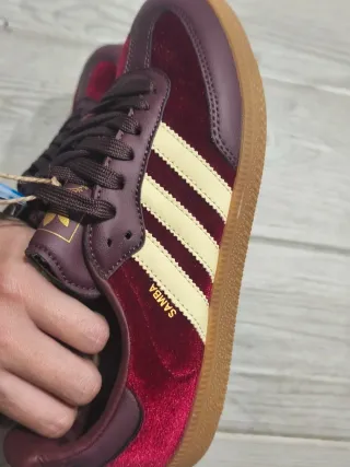 Adidas Samba Terciopelo Burdeos Talla 39 , 24,5cm