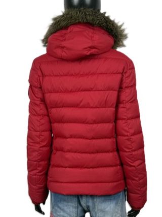 Piumino Tommy Hilfiger donna S rosso con cappuccio