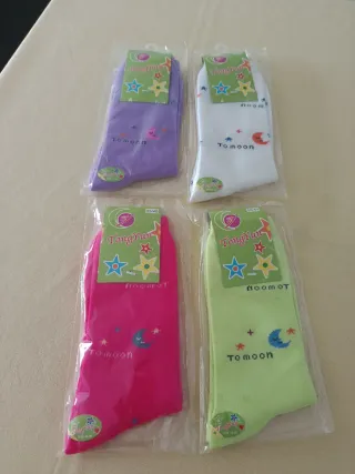Lote 4 pares calcetines mujer TongYun