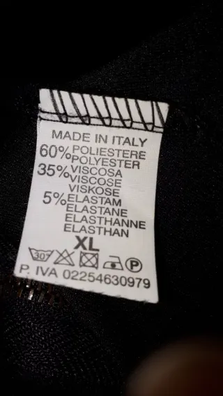 Gonna nera donna con zip