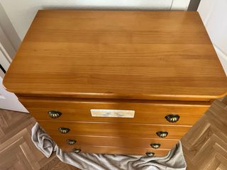 Cómoda cambiador madera pino