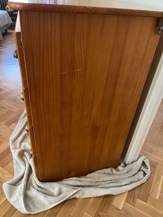 Cómoda cambiador madera pino