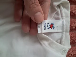 Mono blanco bebé 62 cm