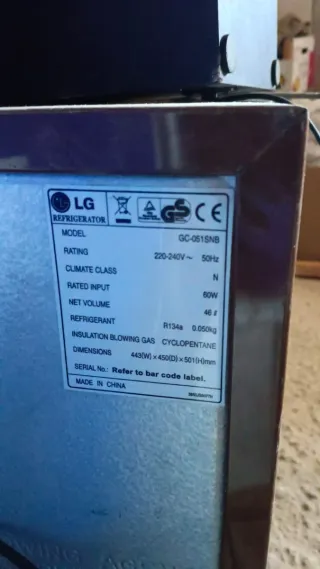 Nevera Mini LG Marrón 637264413