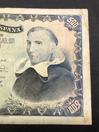 Billete 500 Pesetas Banco de España 1946