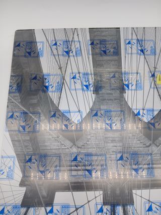 Cornici per foto Americanflat Nero 50 x 70 cm in legno con plexiglass e ganci per appendere - Orizzontale e verticale