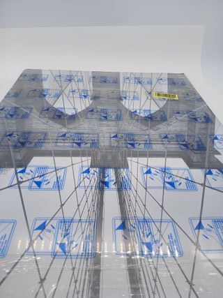 Cornici per foto Americanflat Nero 50 x 70 cm in legno con plexiglass e ganci per appendere - Orizzontale e verticale