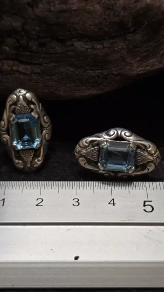 Pendientes Plata con aguamarina