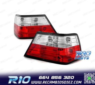 PILOTOS PARA MERCEDES W124 85-95 ROJO BLANCO LOOK LEXUS