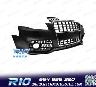 PARAGOLPES DELANTERO AUDI A4 B7 04-08 LOOK S LINE CROMO NEGR