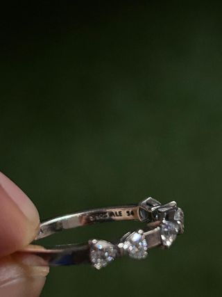 Anillo Pandora Talla 54 Corazones Circonitas