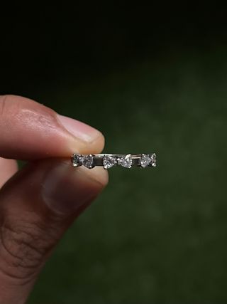 Anillo Pandora Talla 54 Corazones Circonitas