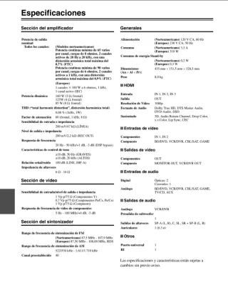 Receptor AV Onkyo TX-SR308 Negro.