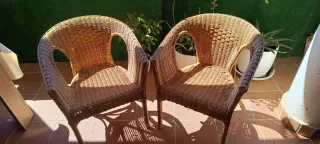 2 Sillas de caña para terraza regalazo
