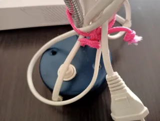 Lámpara de pared azul y gris