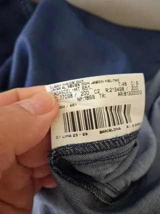 Vestido Burberry Azul tejano