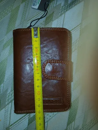 Monedero Billetero Piel Marrón RIDELMODA