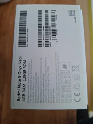 Xiaomi Redmi Note 9 128GB Negro