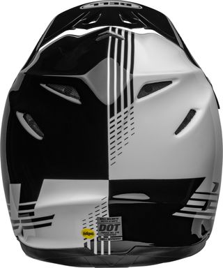 Casco Moto Negro y Blanco