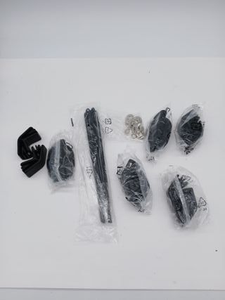 Parco ottagonale pieghevole in metallo per cani e animali di Amazon Basics, 61 cm, con porta, Nero