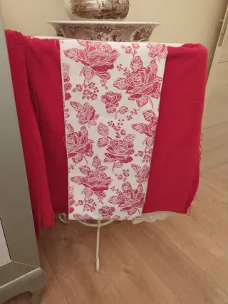 Tela huertana para chaleco regalo tela a rosas