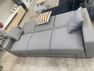 Sofá Cama Keyla con Arcón 210cm Gris