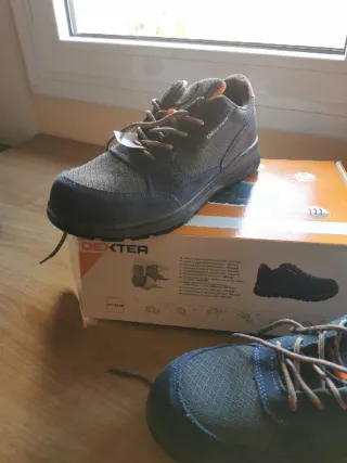Zapatos de seguridad DEXTER grises y naranjas