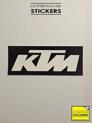 Pack de 2 pegatinas KTM de vinilo impreso