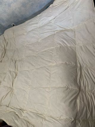 Edredón plumón cama matrimonio beige económico