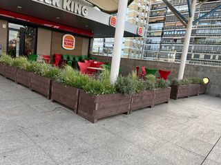 Jardinera de madera