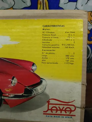 Coche teledirigido Citroën DS 19 Payá Hermanos