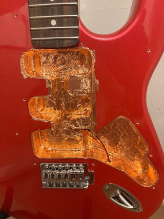 Harley Benton ST-20 Roja Modificada