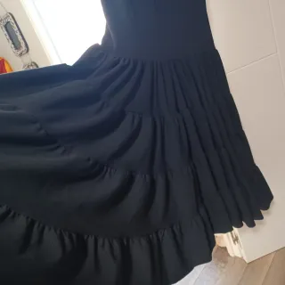 Vestido Canastera Feria Andalucía Negro