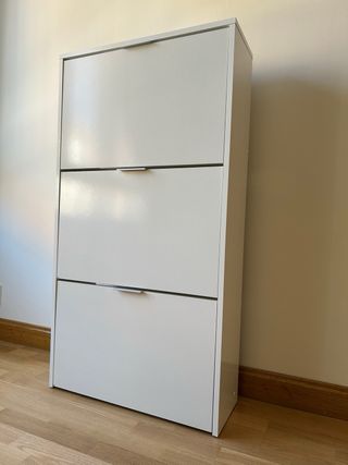 Zapatero blanco 3 cajones