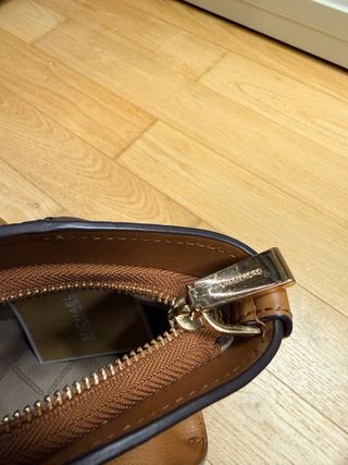 Borsa Michael Kors media marrone e oro