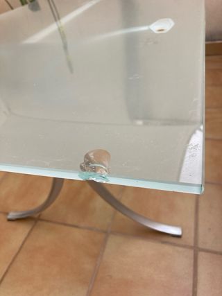 Mesa de Cristal- en buen estado
