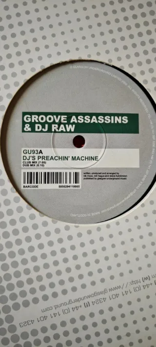 Vinilo •Groove Assassins & DJ Raw - GU93B•