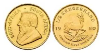 1/2 Krugerrand Sudáfrica 1980 Oro