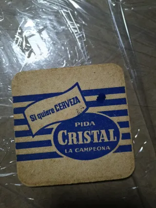 Posavasos Cristal Peruana Antiguo