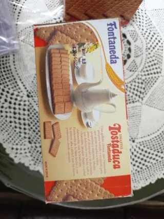 Cajas antiguas galletas Fontaneda Tostaduca 1987