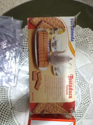Cajas antiguas galletas Fontaneda Tostaduca 1987