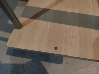 Escritorio madera y metal