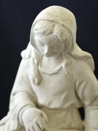 Virgen María Olot Escayola Vintage 21cm